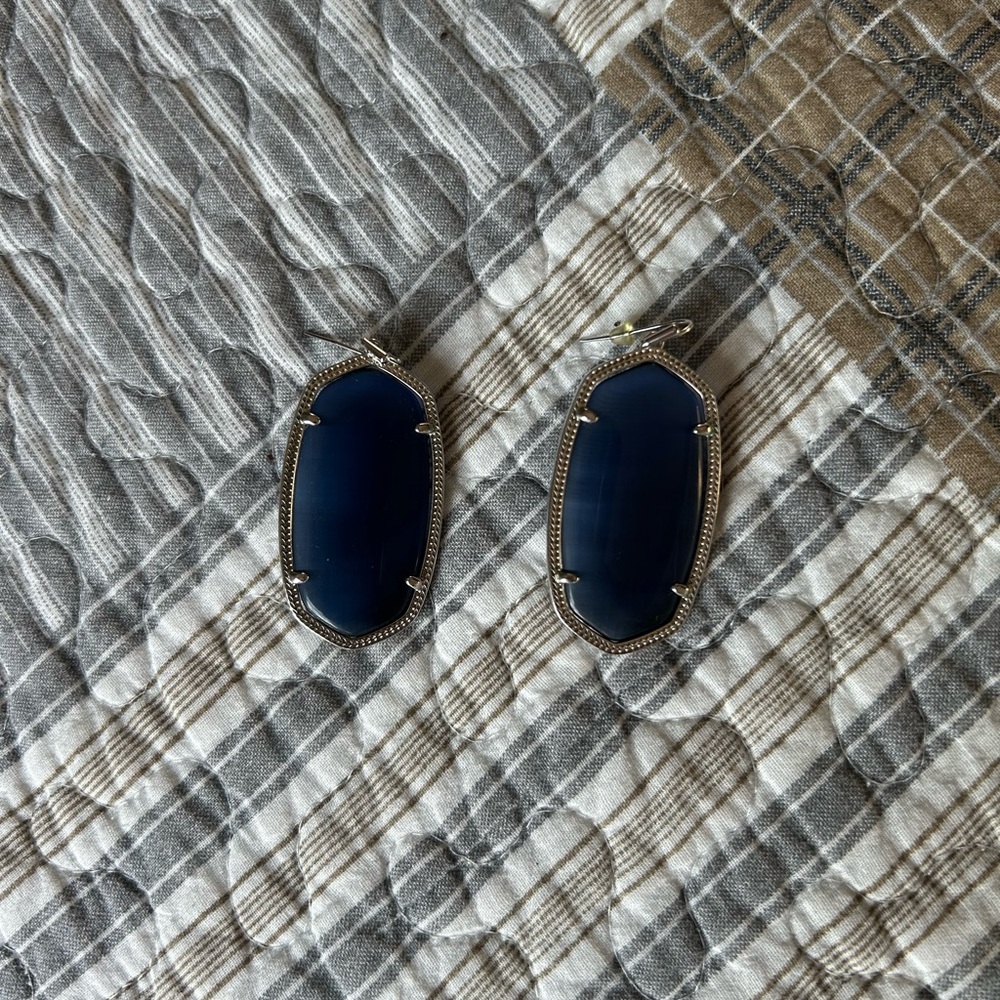 Kendra Scott Navy Blue Earrings